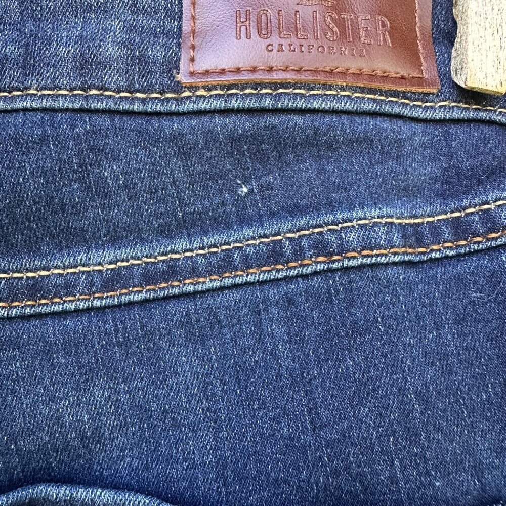 Hollister High-Rise Super Skinny Classic Stretch Distressed Blue Jeans Size 27 - Picture 4 of 15
